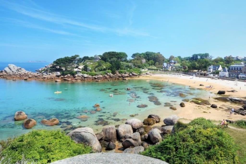 Kanoperoz-Plage De Trestraou Perros-Guirec Eksteriør bilde